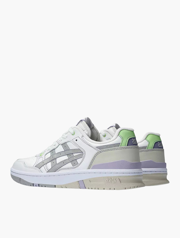 Asakio MyRunway | Shop Asics White & Mid Grey Ex89 Sneakers for Men from